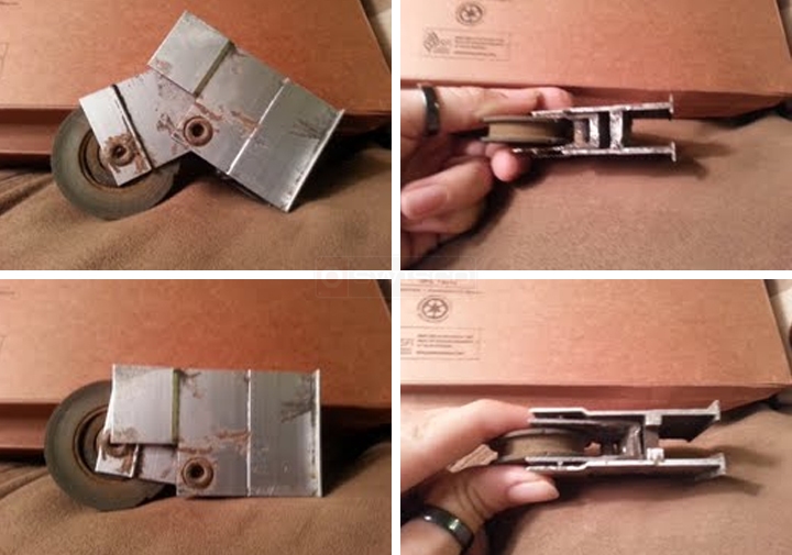 User submitted photos of a patio door roller.