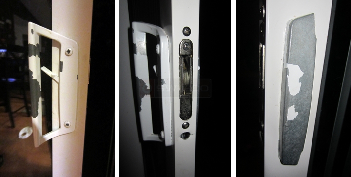User submitted photos of patio door handles.
