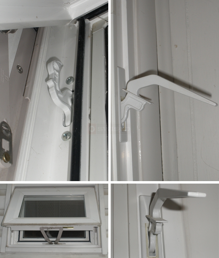 User submitted photos of window hardware.