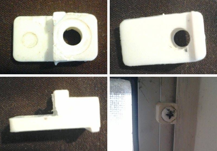 User submitted photos of window hardware.