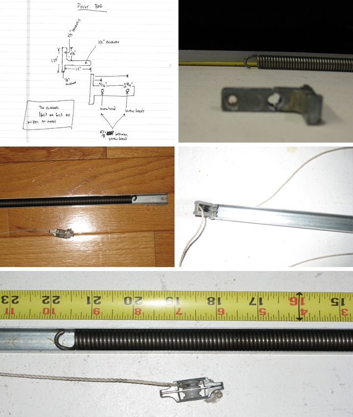 User submitted photos of a window balance.