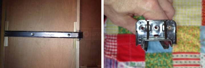 User submitted photos of a drawer guide.