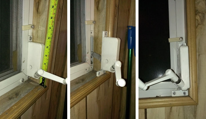 User submitted photos of a window operator.