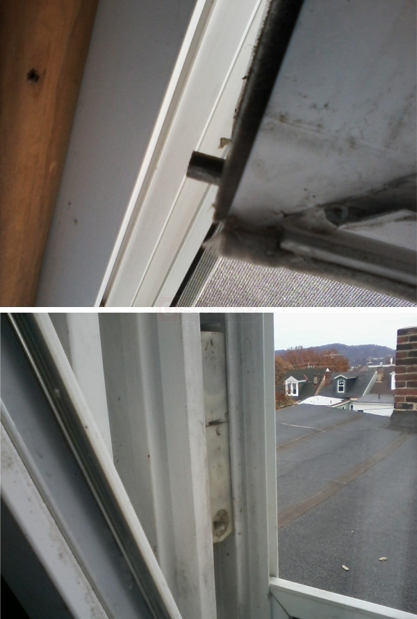 User submitted photos of window hardware.