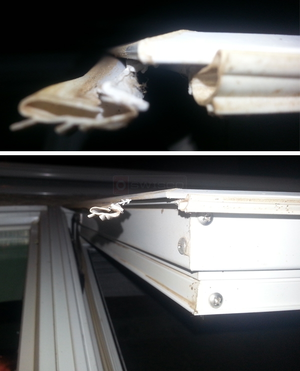 User submitted photos of weatherstripping.