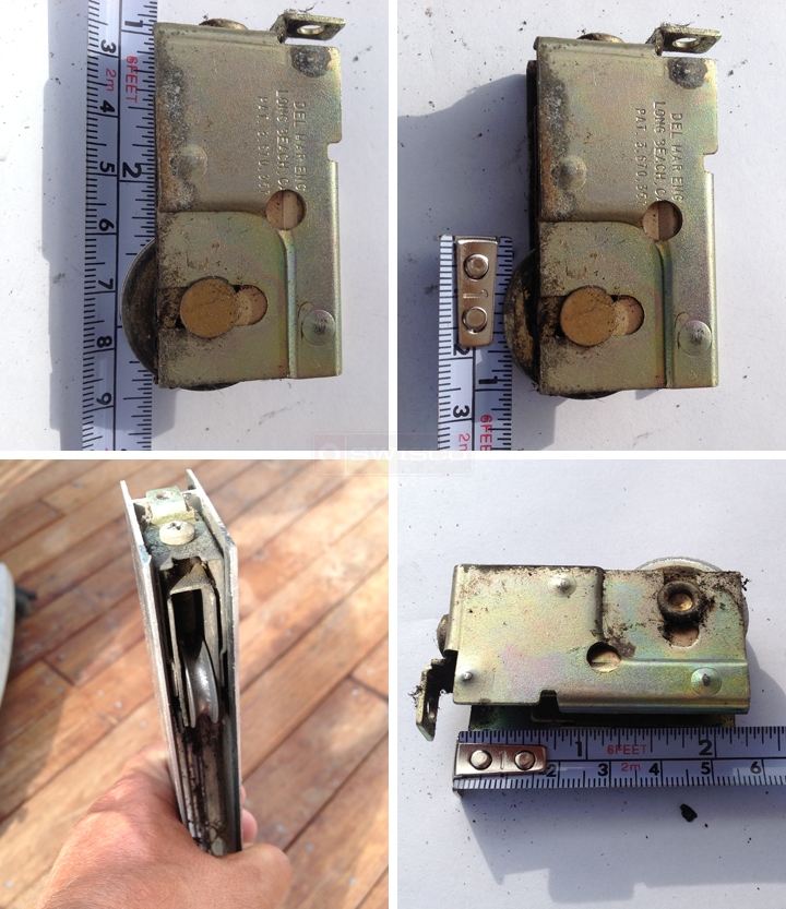 User submitted photos of a patio door roller.