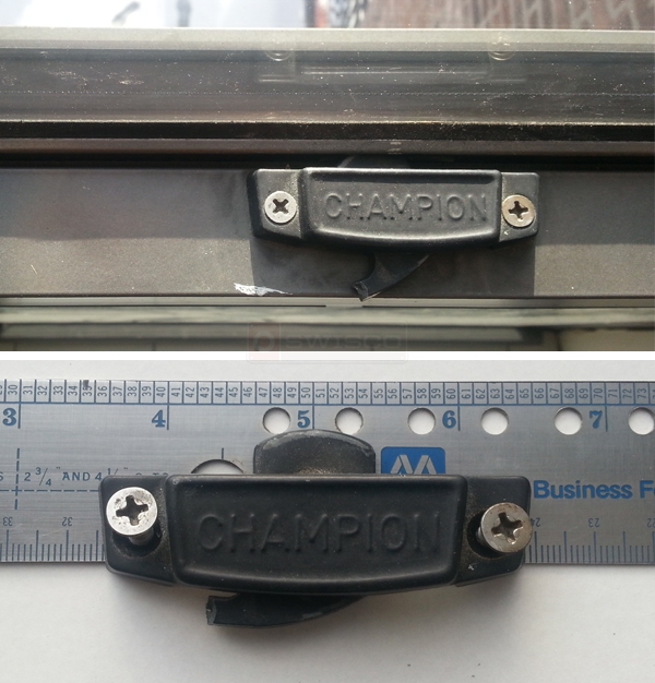 User submitted photos of a window lock.