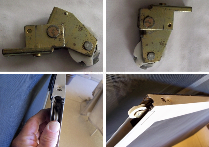 User submitted photos of a patio door roller.