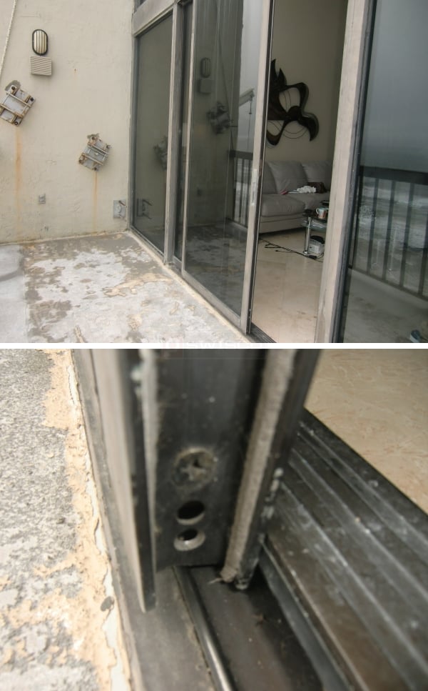User submitted photos of a patio door.
