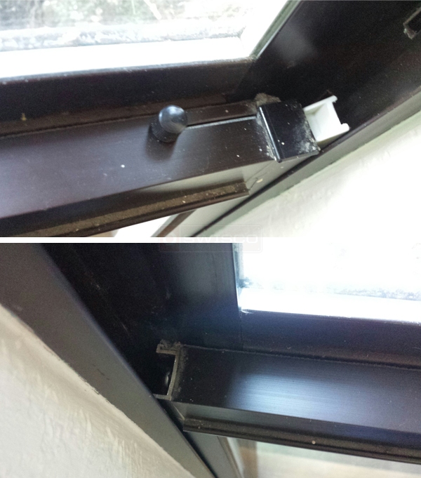 User submitted photos of window hardware.