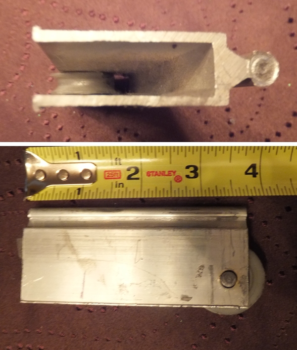 User submitted photos of a mirror door roller.