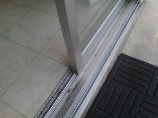 User submitted a photo of patio door hardware.