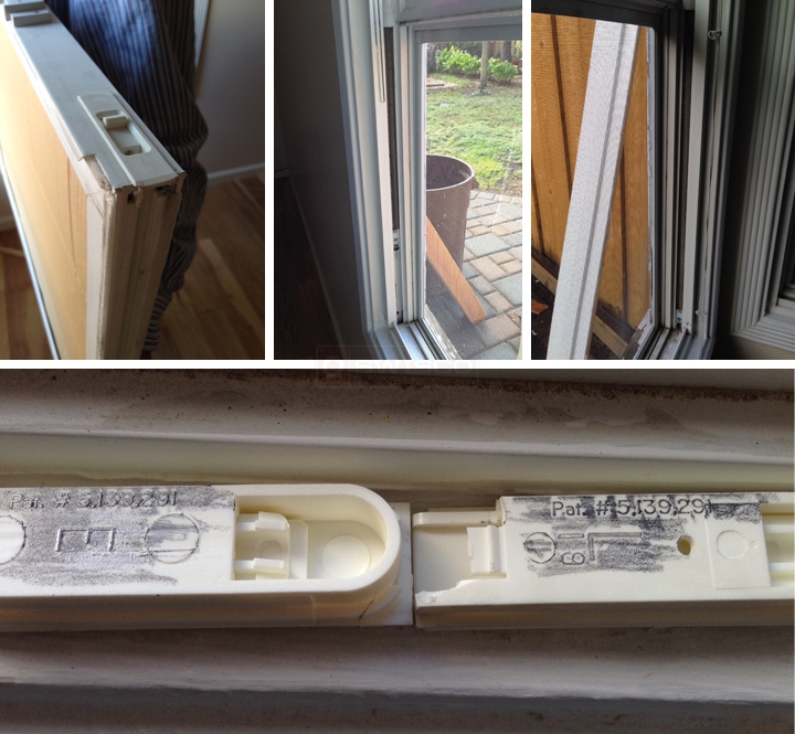 User submitted photos of window hardware.