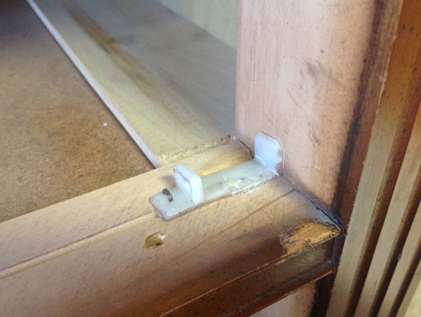 User submitted a photo of drawer hardware.