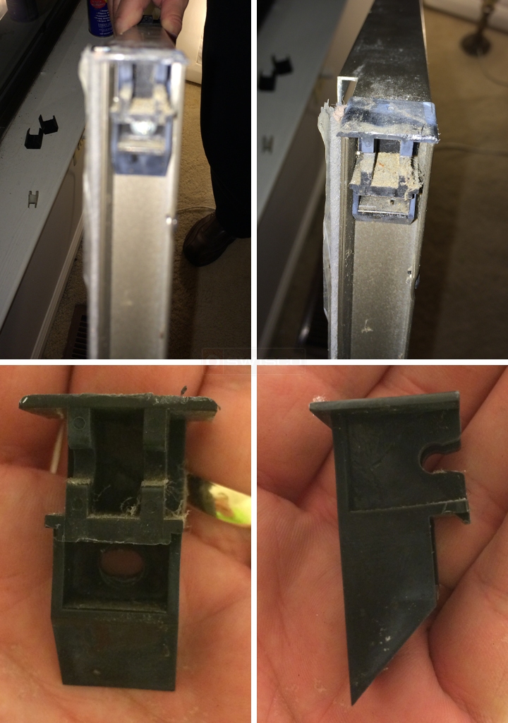 User submitted photos of a top sash guide.