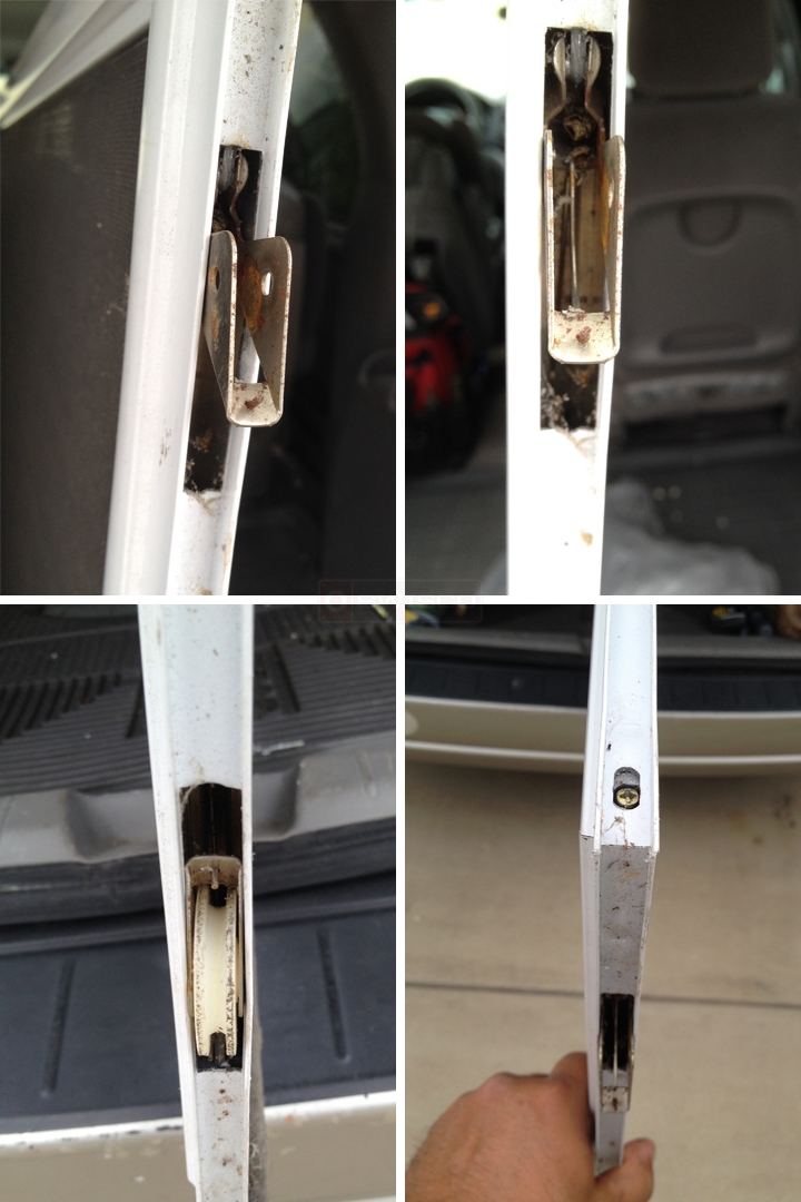 User submitted photos of a screen door roller.