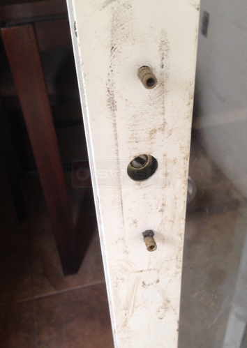 User submitted a photo of a patio door handle set.