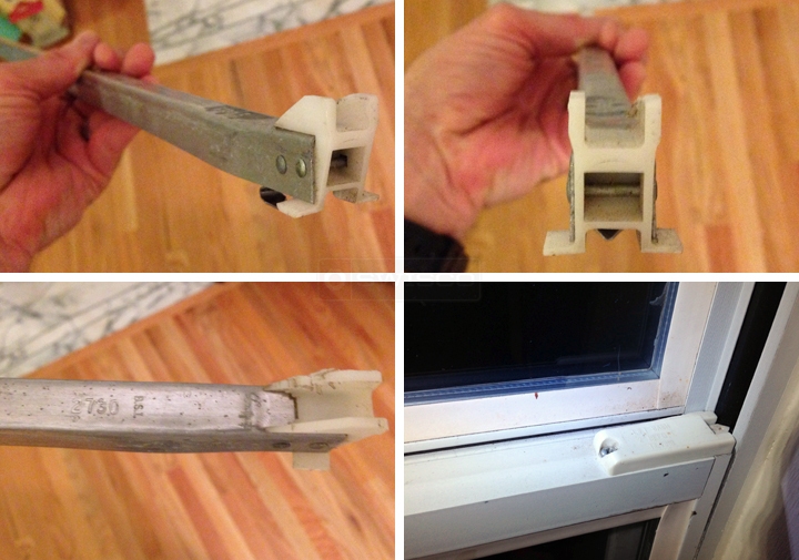 User submitted photos of window hardware.