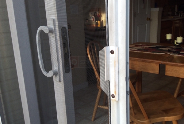 User submitted a photo of patio door hardware.