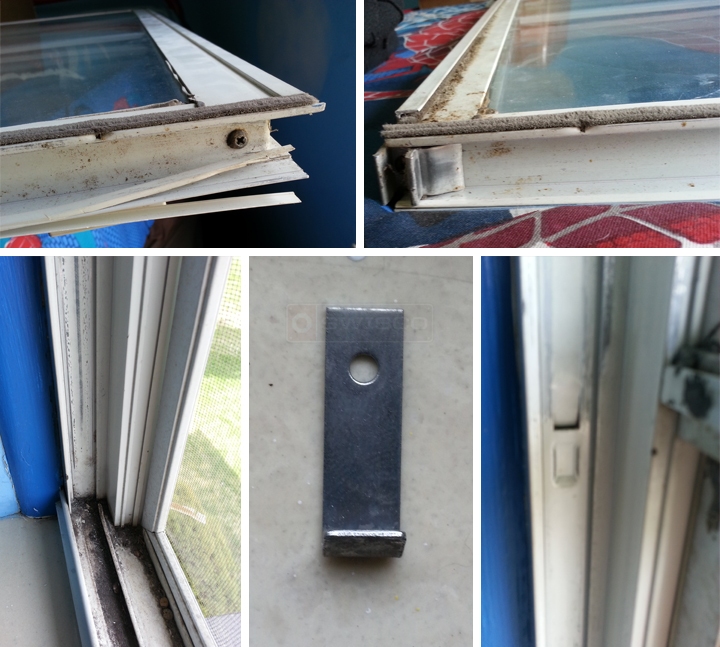 User submitted photos of window hardware.