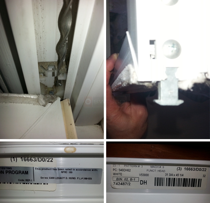 User submitted photos of window hardware.