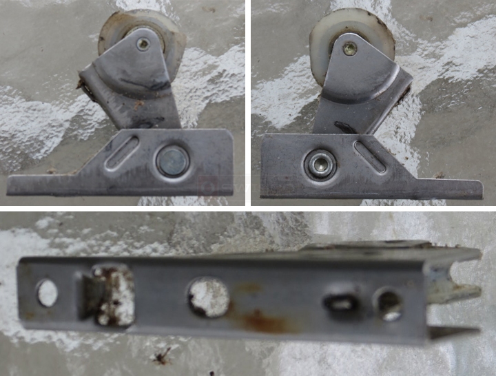 User submitted photos of a patio door roller.