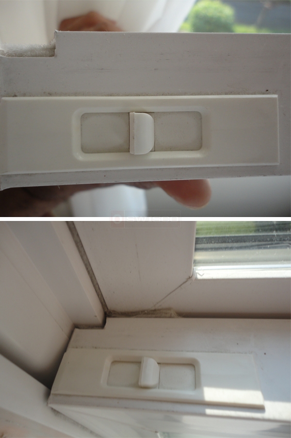 User submitted photos of a tilt latch.