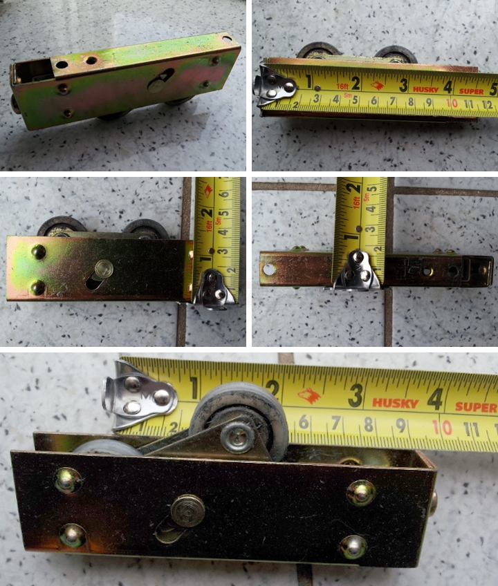 User submitted photos of a patio door roller.