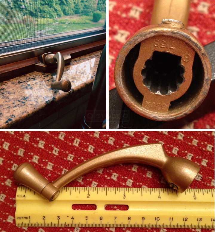 User submitted photos of a window operator handle.