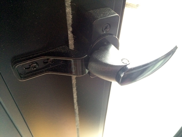 User submitted a photo of a storm door handle.