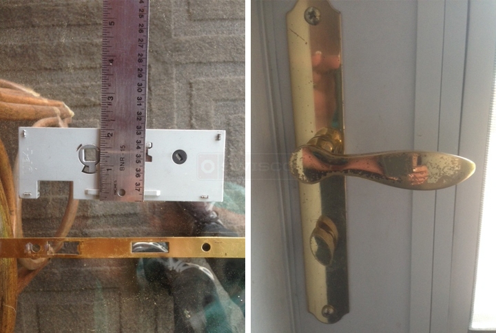 User submitted photos of door hardware.