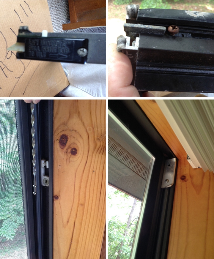 User submitted photos of window hardware.