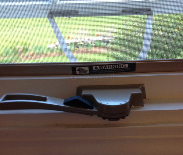 User submitted a photo of an awning window operator.
