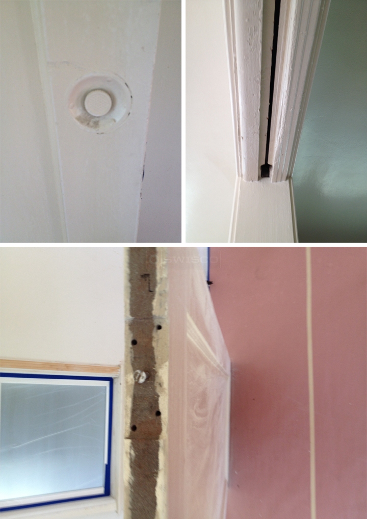 User submitted photos of pocket door hardware.