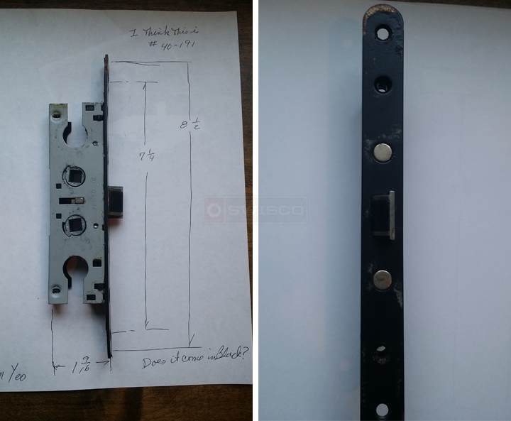 User submitted photos of a mortise lock.