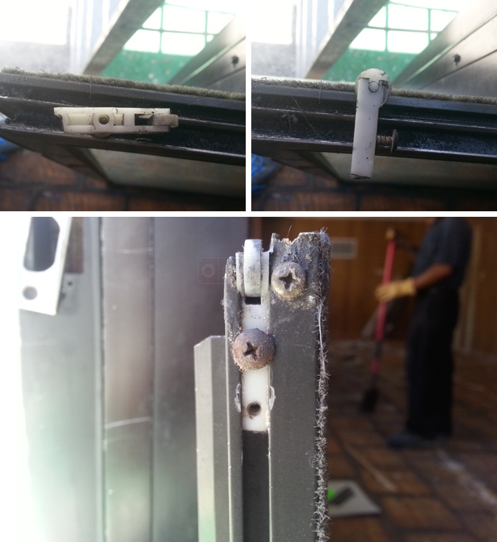 User submitted photos of window hardware.