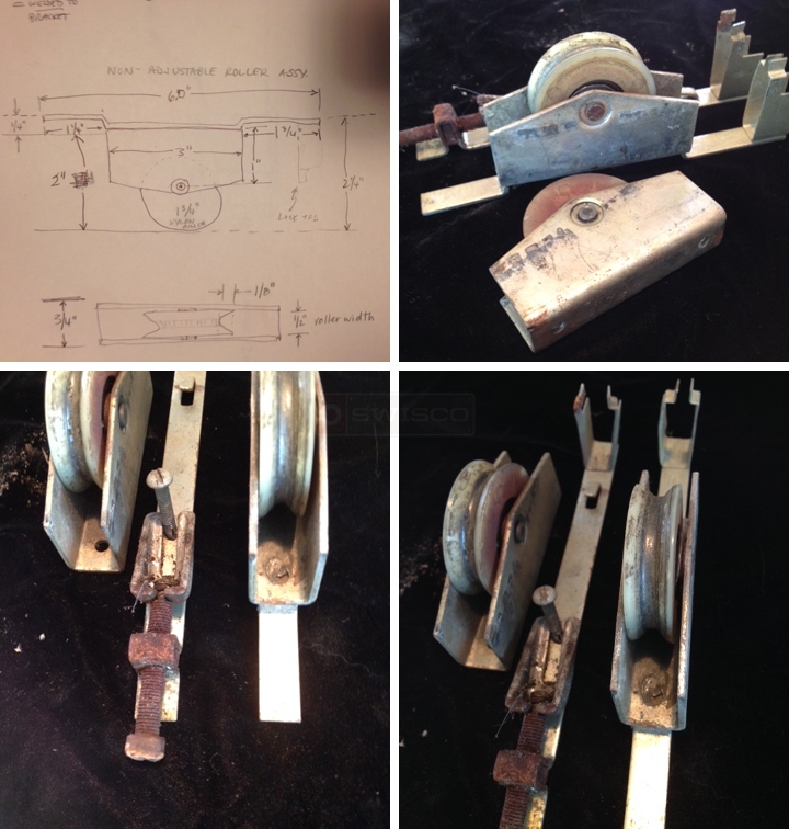 User submitted photos of patio door rollers.
