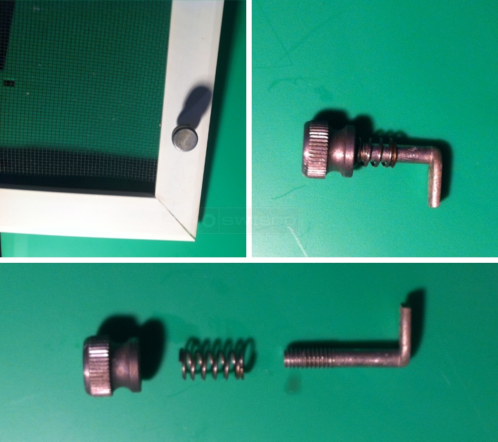 User submitted photos of a screen pin.