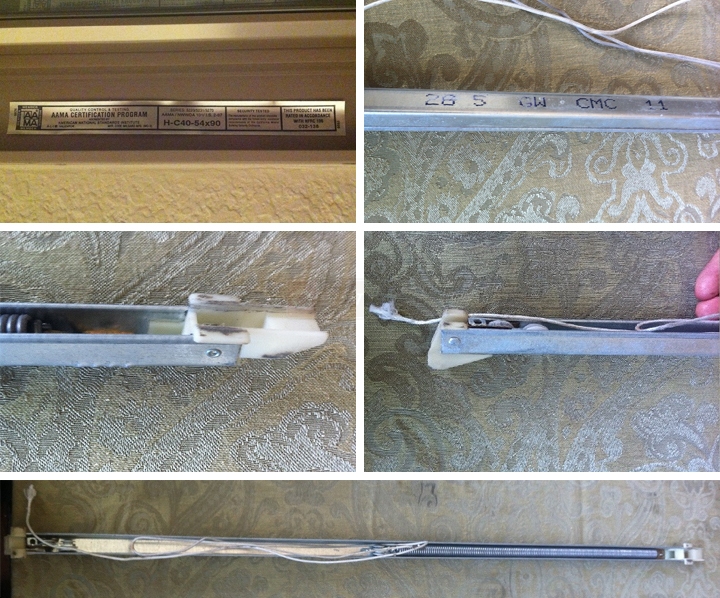 User submitted photos of a window balance.
