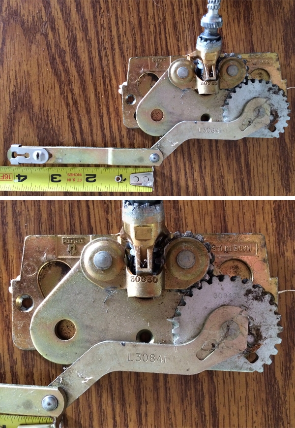 User submitted photos of a window operator.