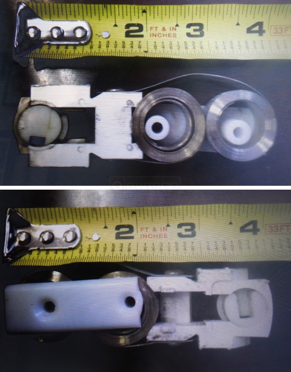 User submitted photos of a coil window balance.