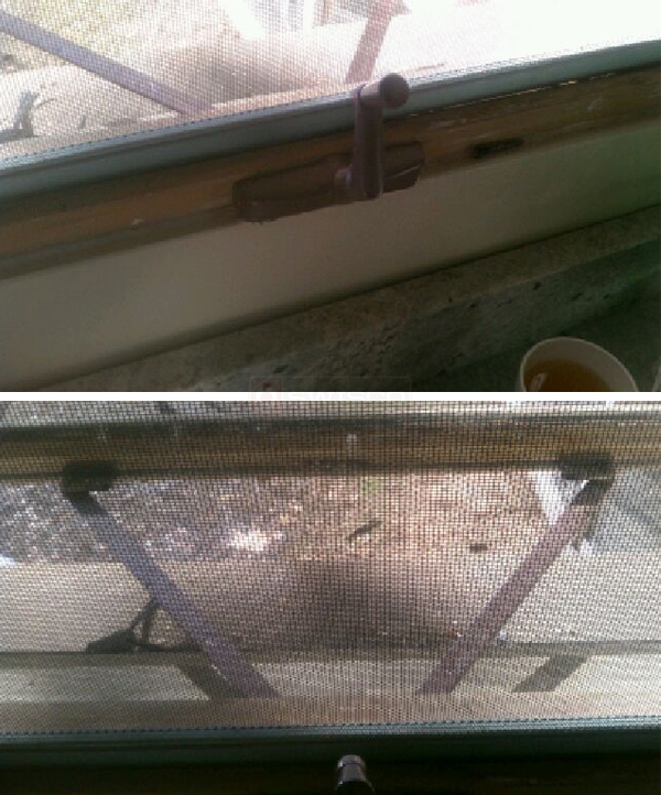 User submitted photos of an awning window operator.