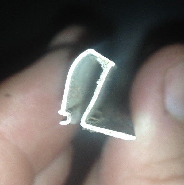 User submitted a photo of snap in glazing.