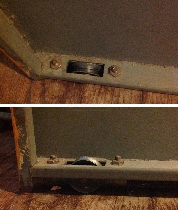 User submitted photos of a closet door roller.