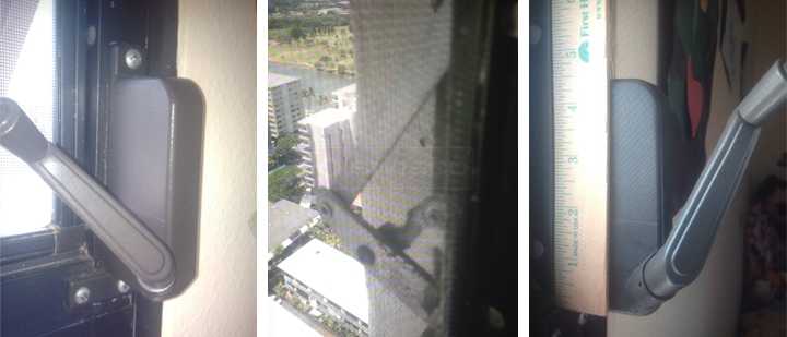 User submitted photos of a window operator.