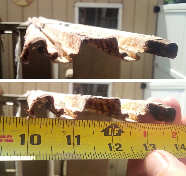 User submitted photos of mirror closet door track.
