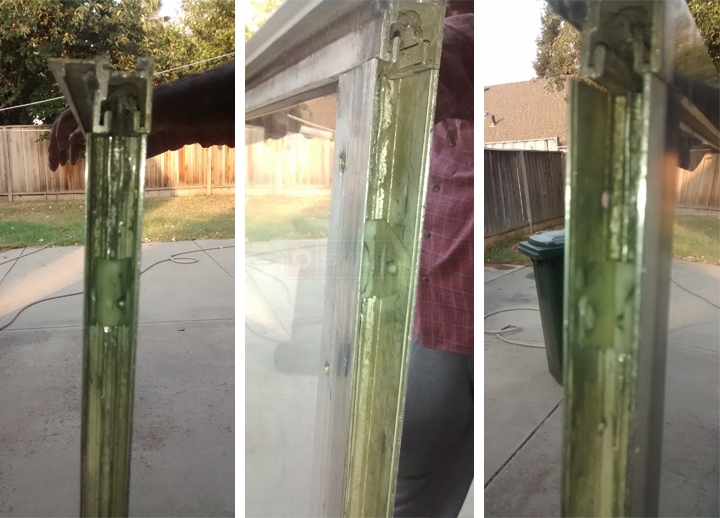 User submitted photos of patio door hardware.