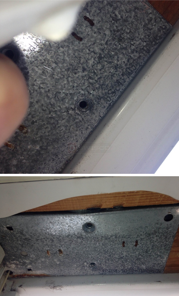 User submitted photos of an Andersen window balance.