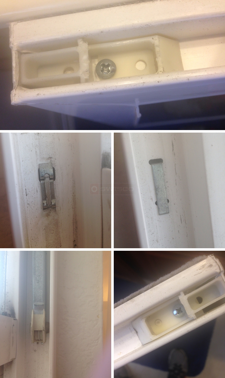 User submitted photos of window hardware.