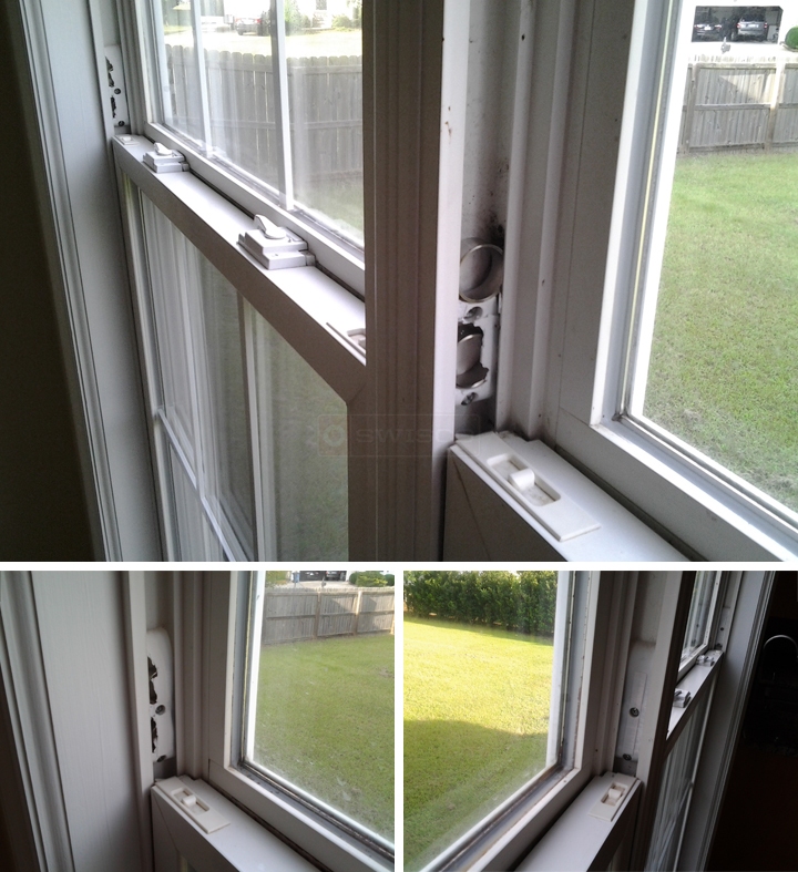 User submitted photos of window hardware.